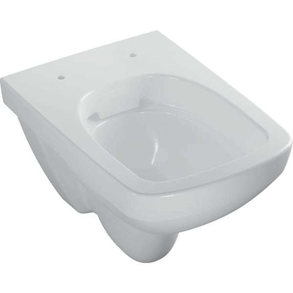 Set vas wc suspendat rimless, dreptunghiular, cu capac soft close, alb, Geberit Selnova Compact [2]
