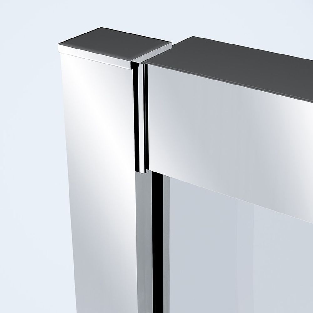 Perete lateral fix 80x200 cm Cersanit Crea profil crom [2]