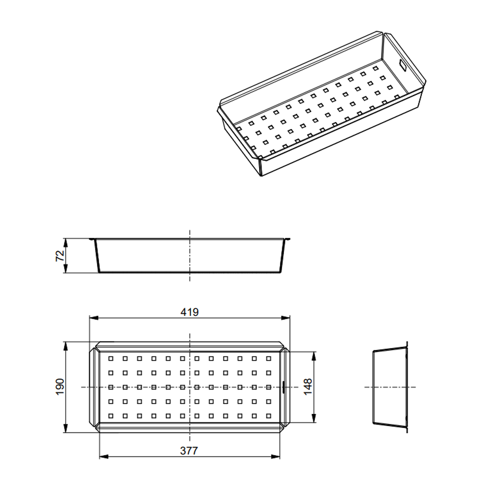 Sita scurgere legume pentru chiuveta bucatarie Alveus [7]