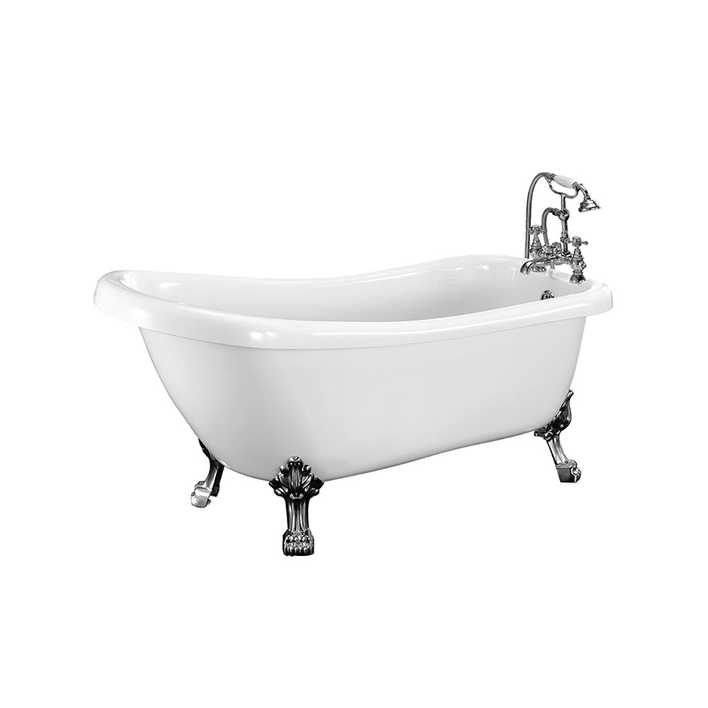 Cada baie freestanding cu picioare crom 170 x 73 cm, Florida, Venus [2]