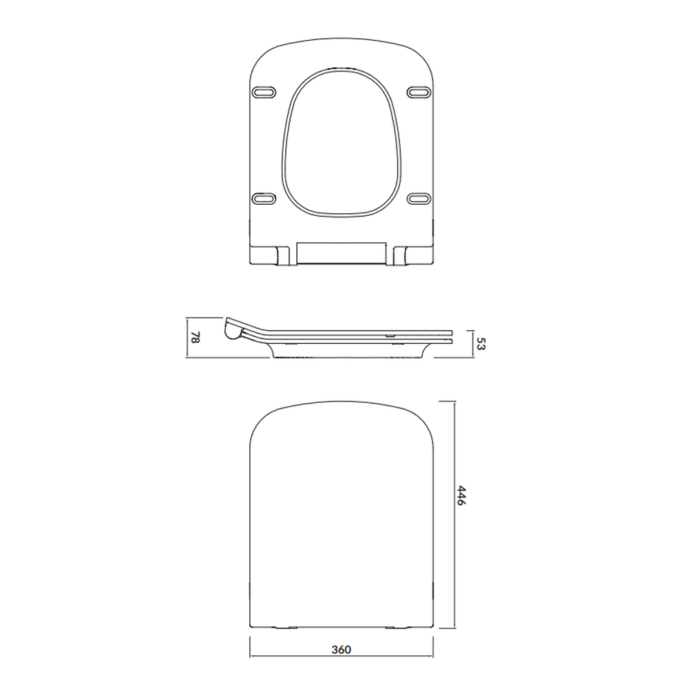 Capac wc soft close duroplast Cersanit Virgo City [2]