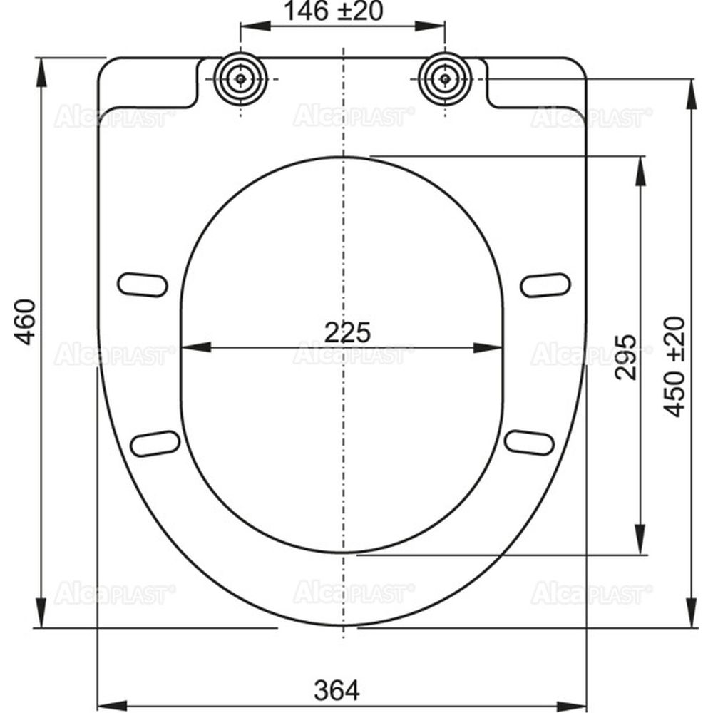 Capac wc soft close alb Alcaplast 66 [2]