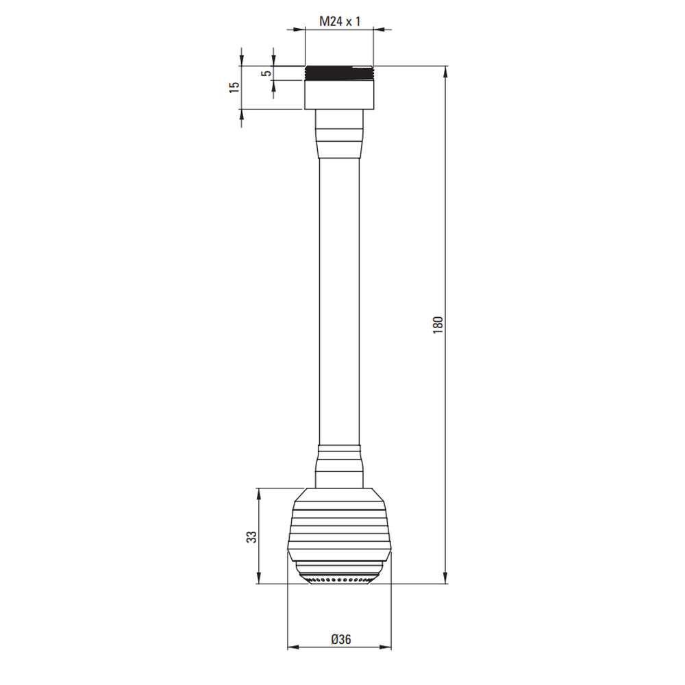 Aerator de apa Deante cu dubla functie, furtun elastic, crom lucios [3]