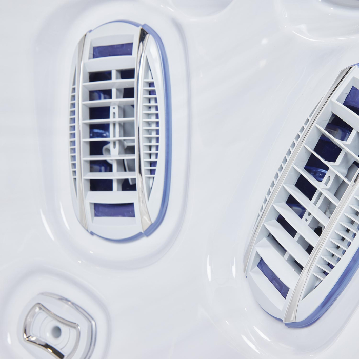 Minipiscina jacuzzi 6 persoane, alb-lucios, 43 jeturi, Infinity jets, LED, 215×215 cm, Wellis Atlas Life Essential [10]