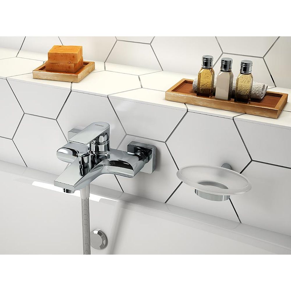 Baterie perete cada sau dus culoare crom Ferro, Algeo Square [2]