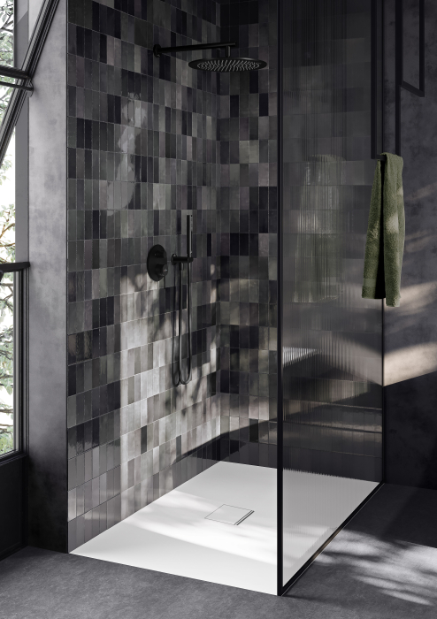 Bara de dus 40 cm, negru mat, Villeroy&Boch, Universal Showers [3]