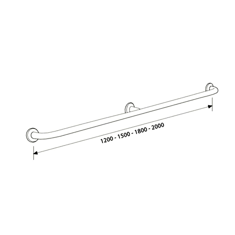 Bara suport ajutatoare 120 cm, alb, Thermomat [2]