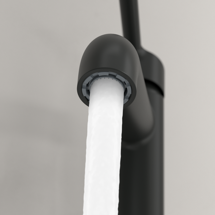 Baterie baie pentru lavoar cu ventil click-clack, negru mat, Villeroy&Boch Skyla 250 [4]