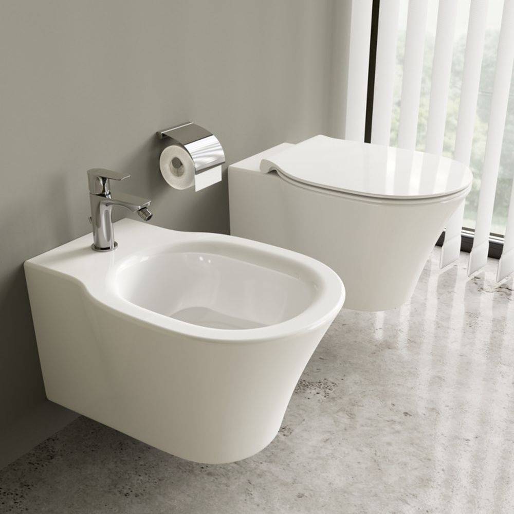 Baterie bideu Ideal Standard Connect Air crom lucios cu ventil inclus [4]
