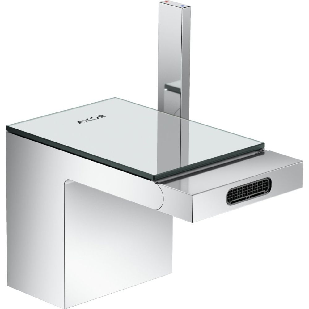 Baterie bideu crom sticla oglinda cu ventil pop-up inclus Hansgrohe Axor MyEdition