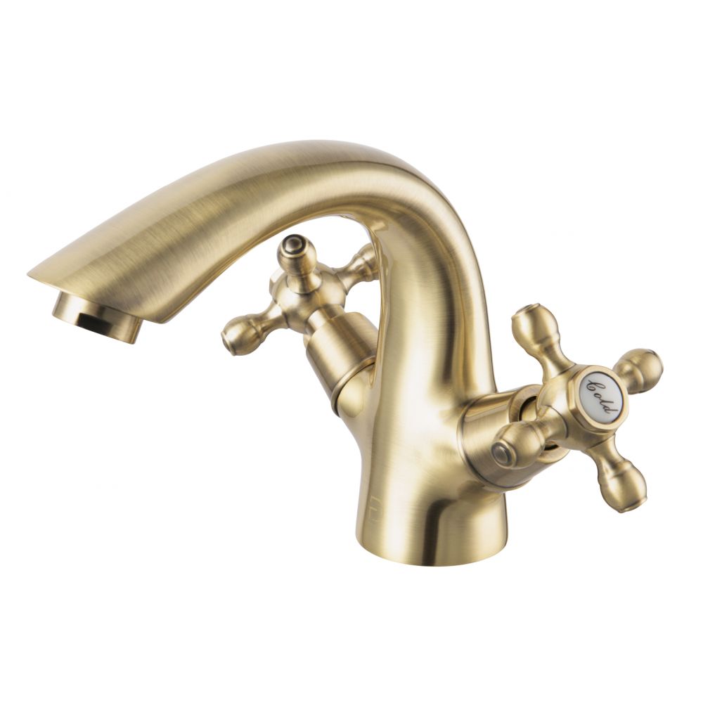 Baterie bideu FDesign Lacrima, dubla comanda, ventil click-clack inclus, bronz periat [3]