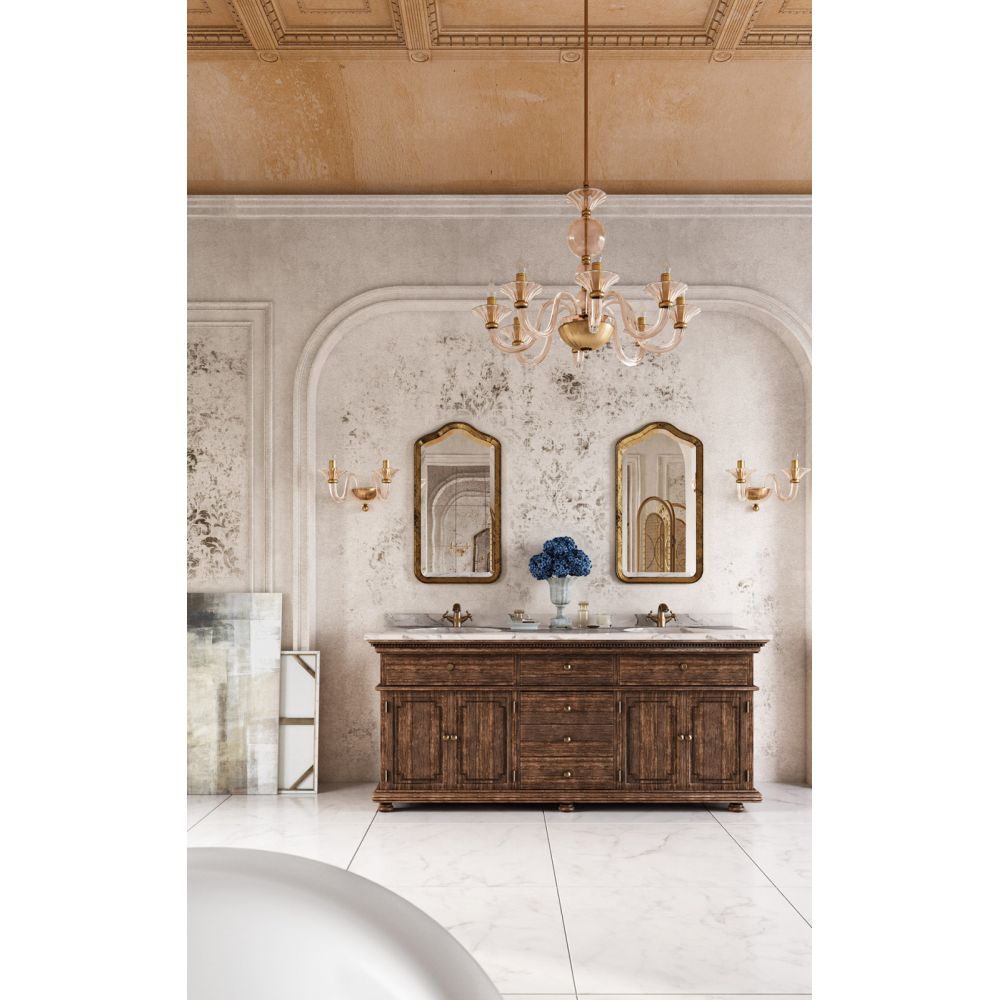 Baterie bideu FDesign Lacrima, dubla comanda, ventil click-clack inclus, bronz periat [5]