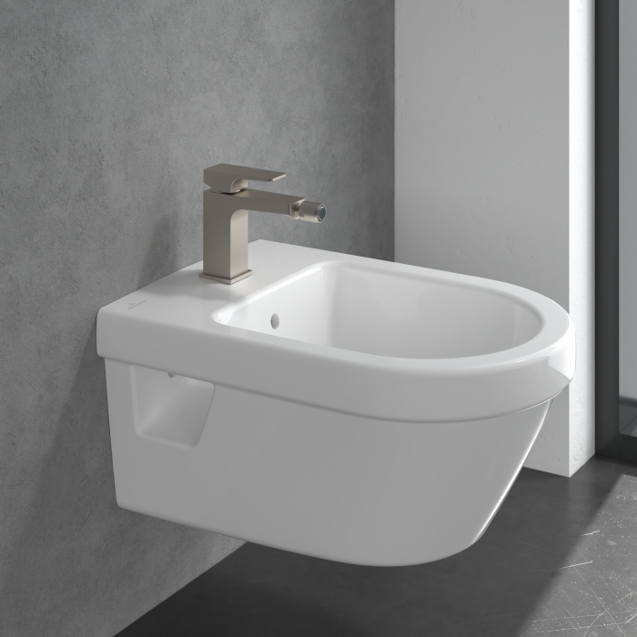 Baterie bideu, ventil cu tija inclus, nichel periat, Villeroy&Boch  Architectura Square [6]