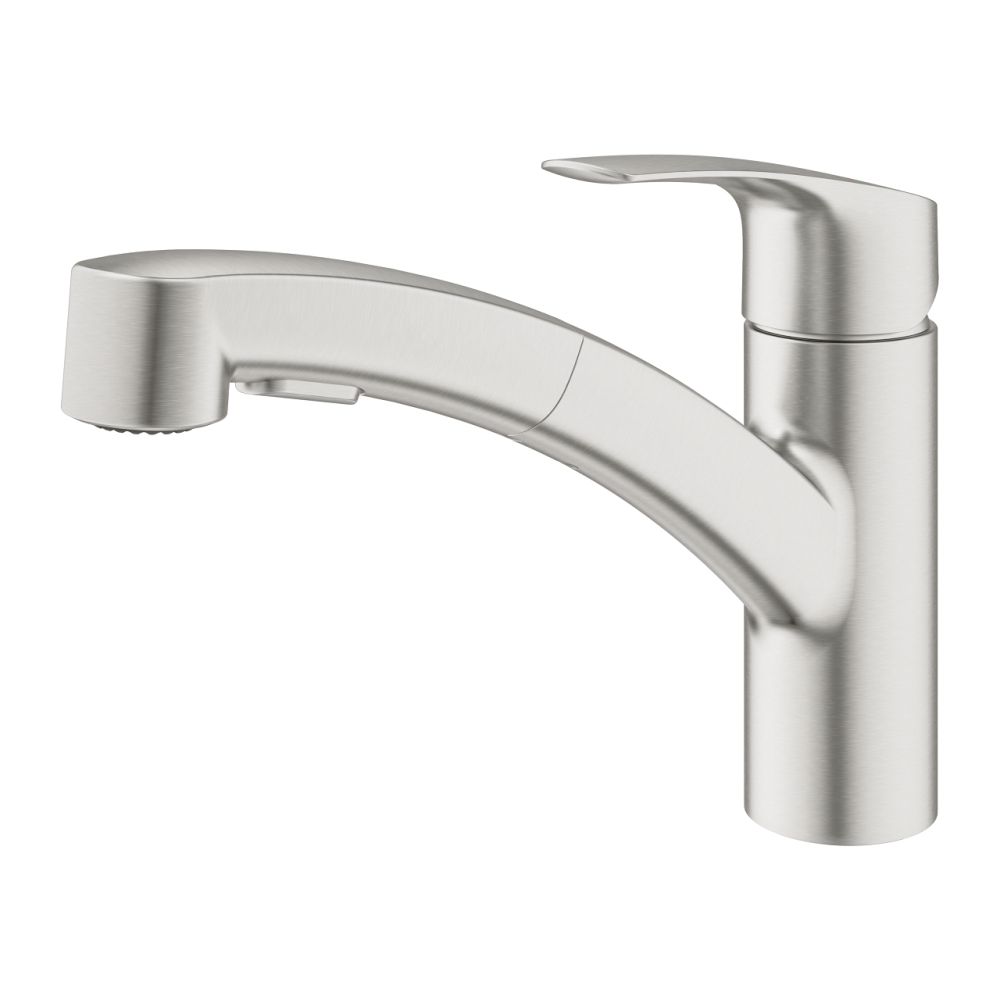 Baterie chiuveta bucatarie cu dus extractibil Supersteel Grohe Eurosmart New [3]