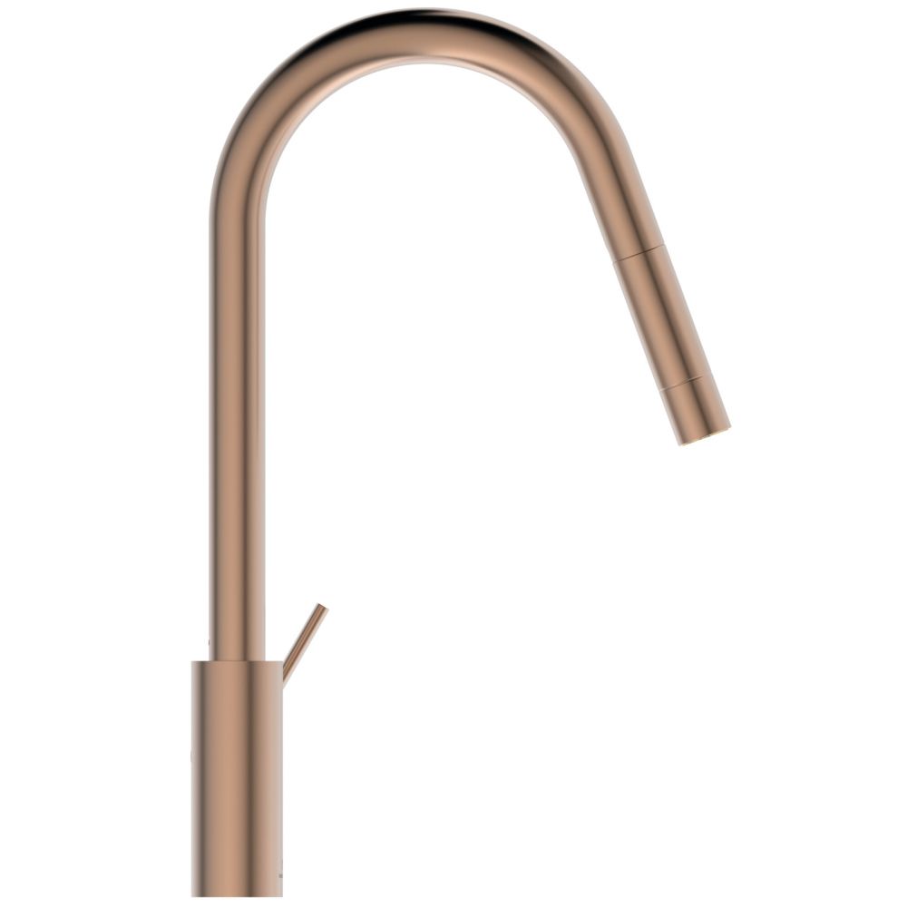 Baterie chiuveta bucatarie cu dus extractibil Ideal Standard Gusto cupru sunset rose [2]