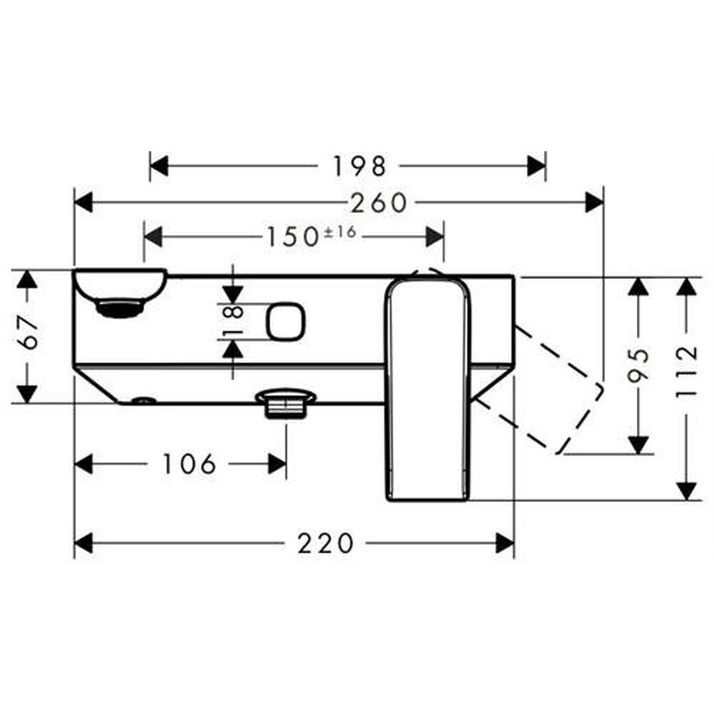 Baterie cada crom Hansgrohe Axor Urquiola [3]