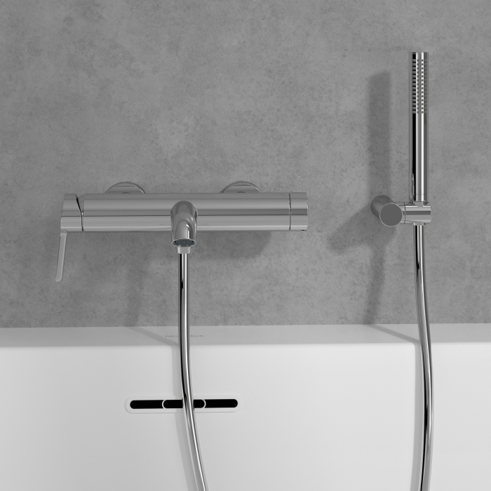 Baterie cada-dus cu montaj pe perete, crom,  Villeroy&Boch Skyla [4]
