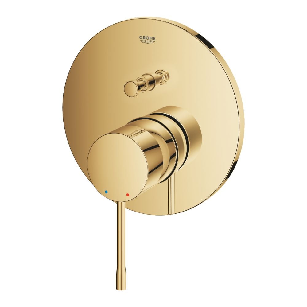 Baterie cada-dus incastrata Grohe Essence pentru corp ingropat auriu lucios Cool Sunrise [3]