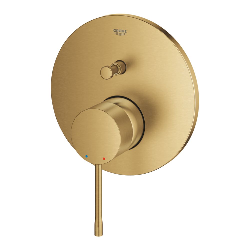 Baterie cada-dus incastrata Grohe Essence pentru corp ingropat auriu periat Cool Sunrise [3]