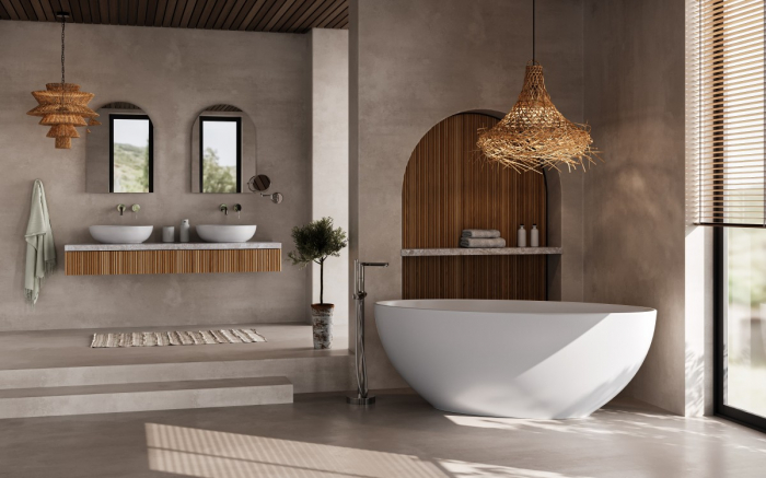 Baterie cada freestanding, crom, Flusso FDesign [3]