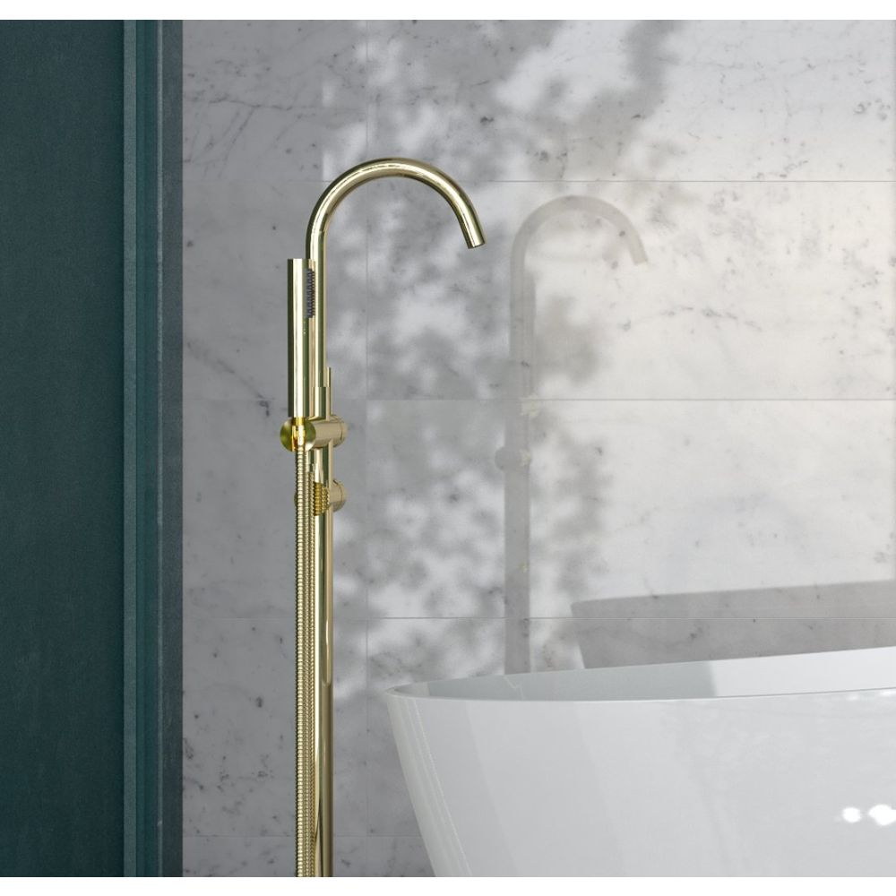 Baterie cada freestanding culoare auriu lucios Besco Illusion I [2]