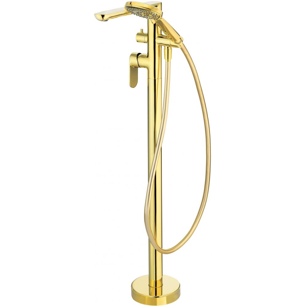 Baterie cada freestanding culoare auriu lucios Deante Alpinia [2]