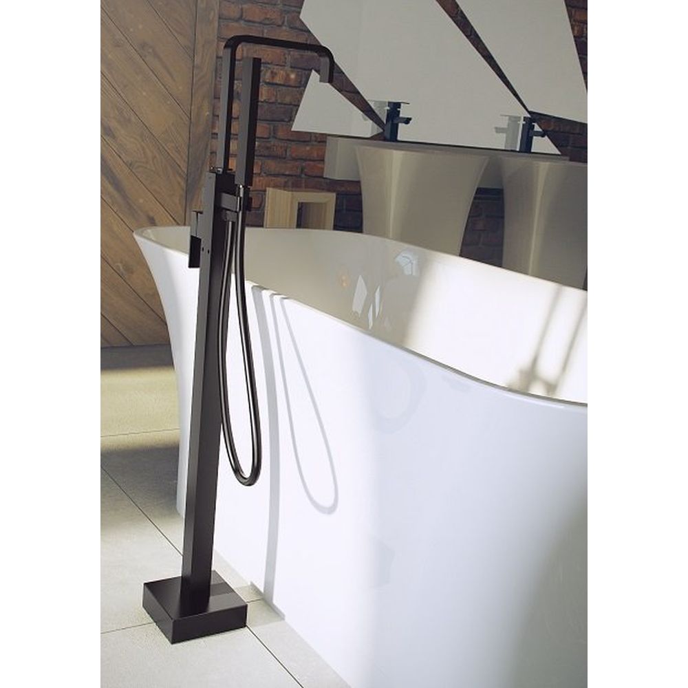 Baterie cada freestanding culoare neagra Besco Modern I [2]