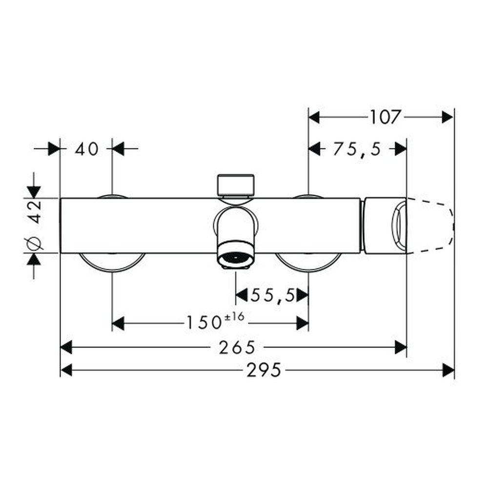 Baterie cada crom Hansgrohe Axor Citterio M [2]
