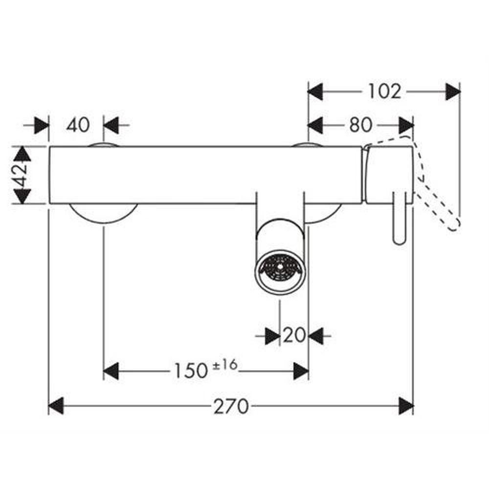 Baterie cada crom Hansgrohe Axor Starck [2]