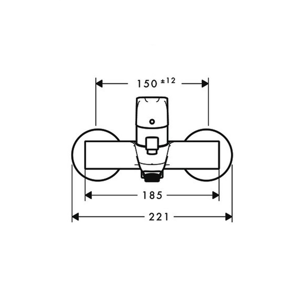 Baterie cada sau dus culoare crom Hansgrohe, Focus E2 [4]