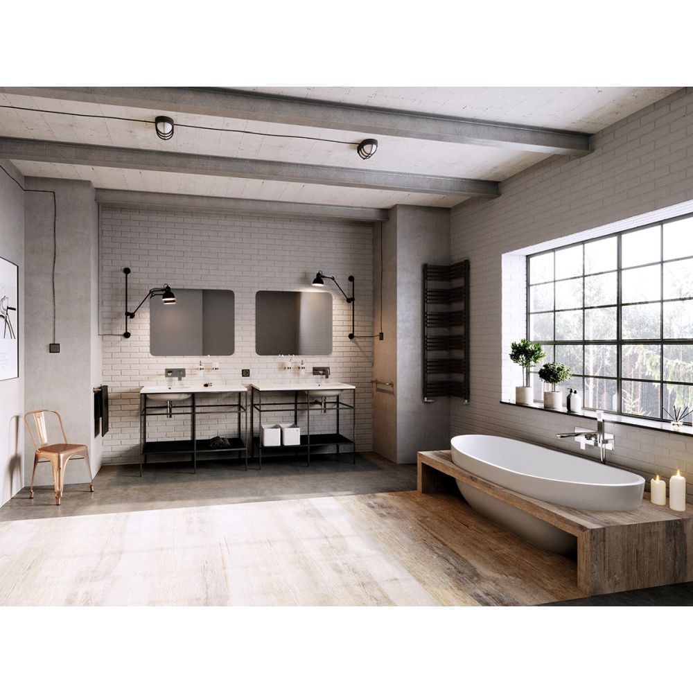 Baterie cada sau dus incastrata culoare crom cu set de dus inclus Ferro, Algeo Square [3]