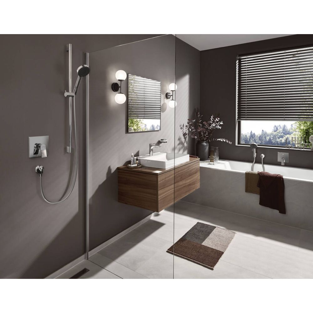 Baterie dus Hansgrohe Vivenis incastrata pentru corp ingropat, crom lucios 75415000 [2]