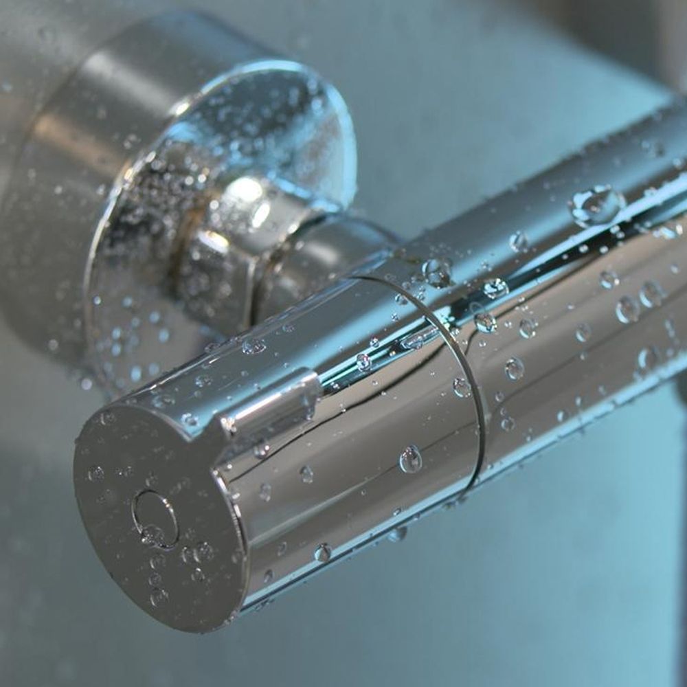 Baterie cada sau dus termostata crom Hansgrohe, Ecostat 1001 [3]