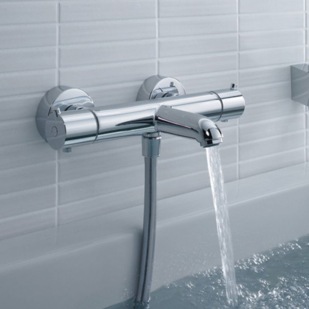 Baterie cada sau dus termostata crom Hansgrohe, Ecostat 1001 [2]