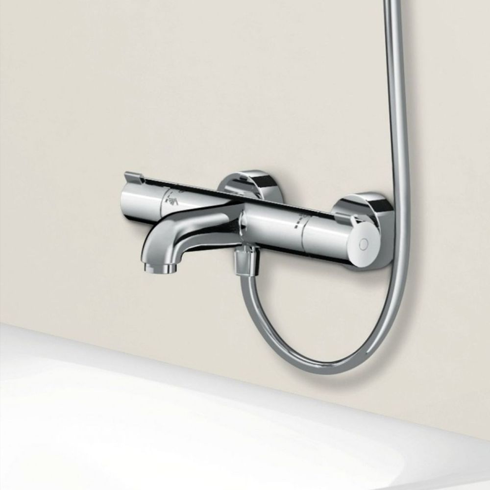 Baterie cada sau dus termostata crom Hansgrohe, Ecostat 1001 [4]