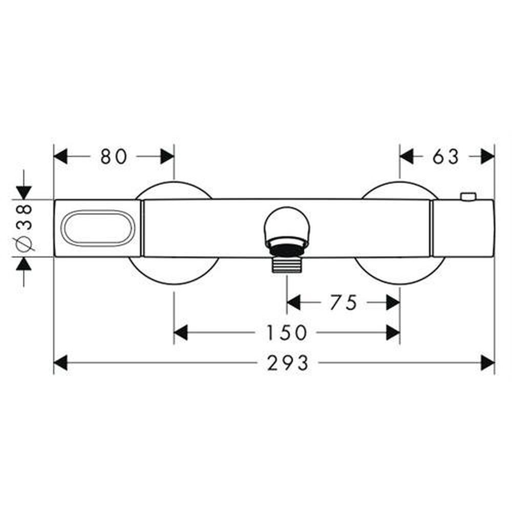 Baterie cada termostatata crom Hansgrohe Axor Citterio M [2]