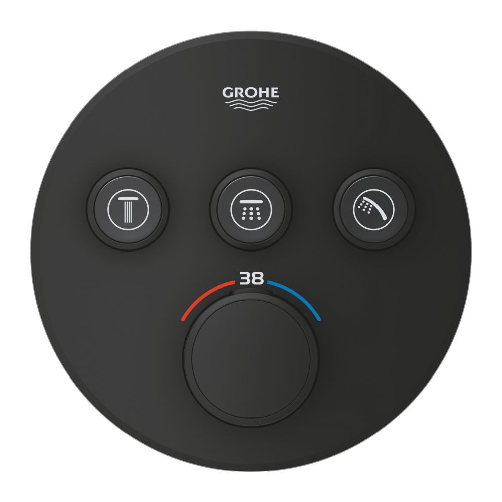 Baterie cada sau dus termostatata Grohe SmartControl negru mat [3]