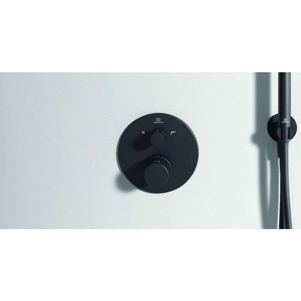 Baterie cada sau dus termostatata Ideal Standard Ceratherm T100 negru mat [3]