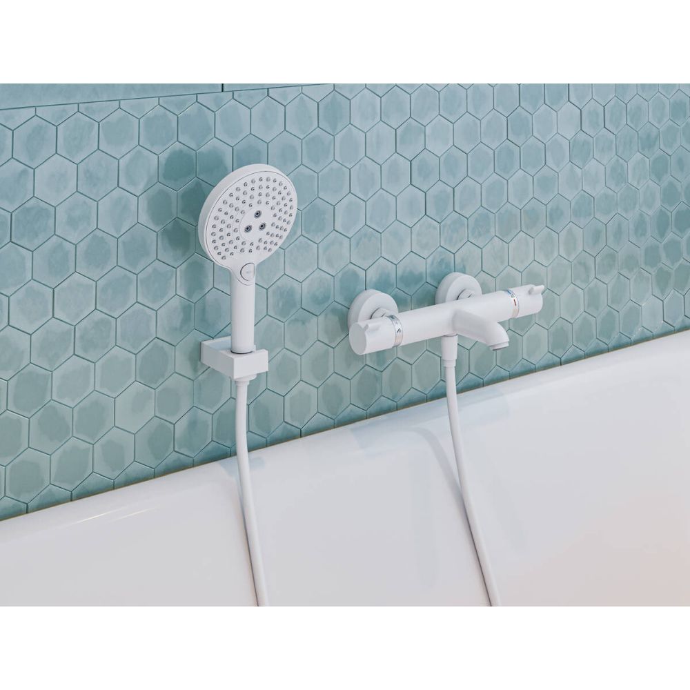 Baterie cada termostatata alb mat Hansgrohe, Ecostat Comfort [2]