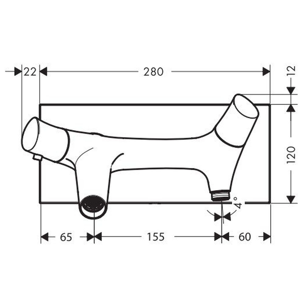Baterie cada termostatata crom Hansgrohe Axor Starck Organic [3]