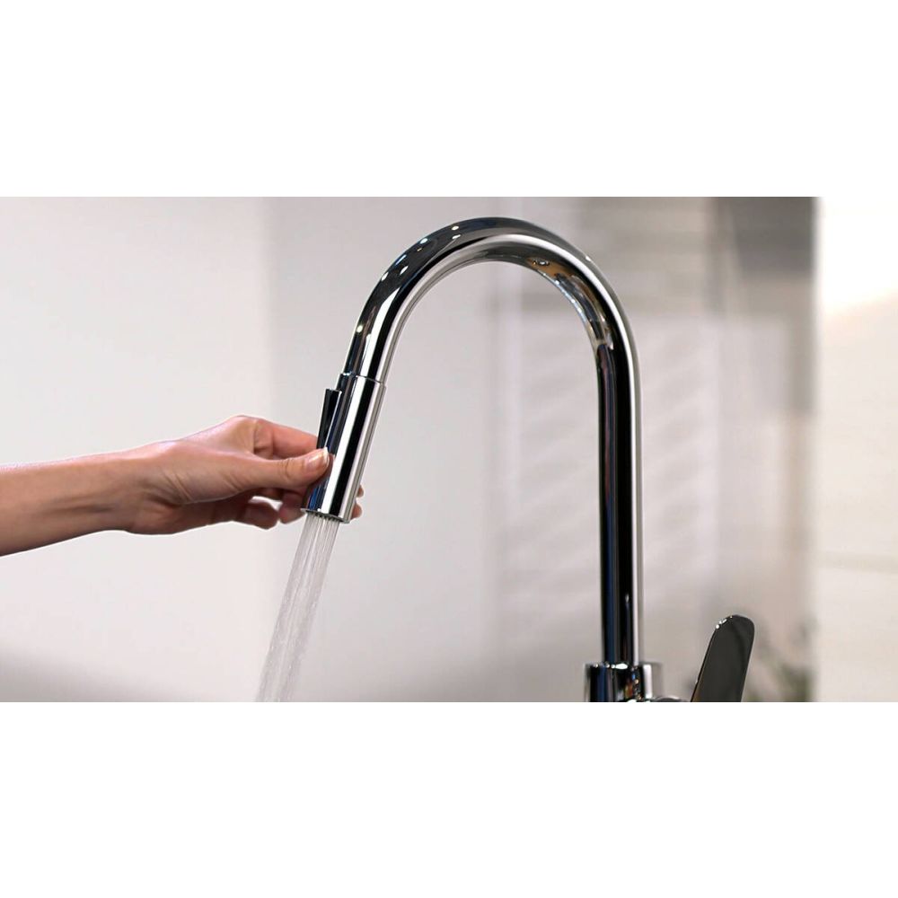 Baterie chiuveta bucatarie cu dus extractibil crom Hansgrohe Focus M41 31815000 [3]