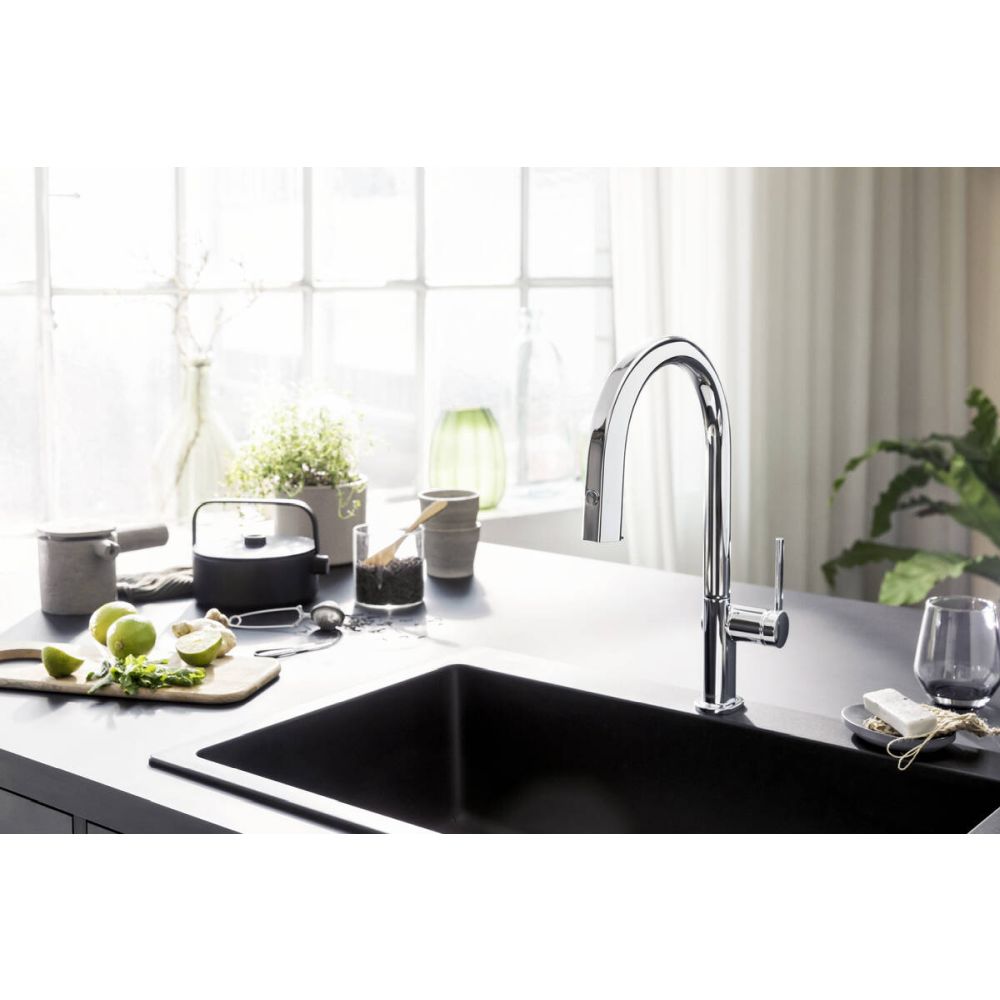 Baterie chiuveta bucatarie crom lucios cu filtru de apa Hansgrohe Aqittura M91 76800000 [2]