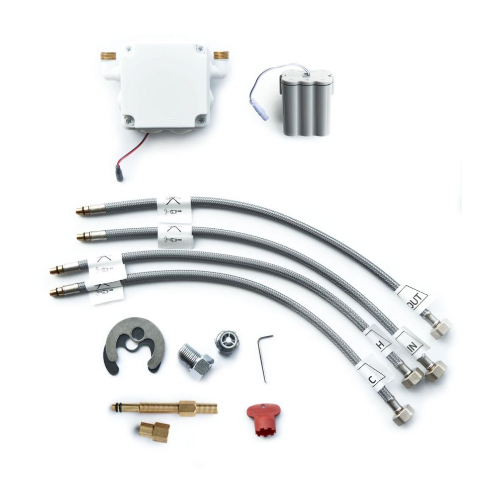 Baterie lavoar crom lucios, senzor si control temperatura, 4 AA acumulator (LR6) 1.5V, Deante Hiacynt [4]