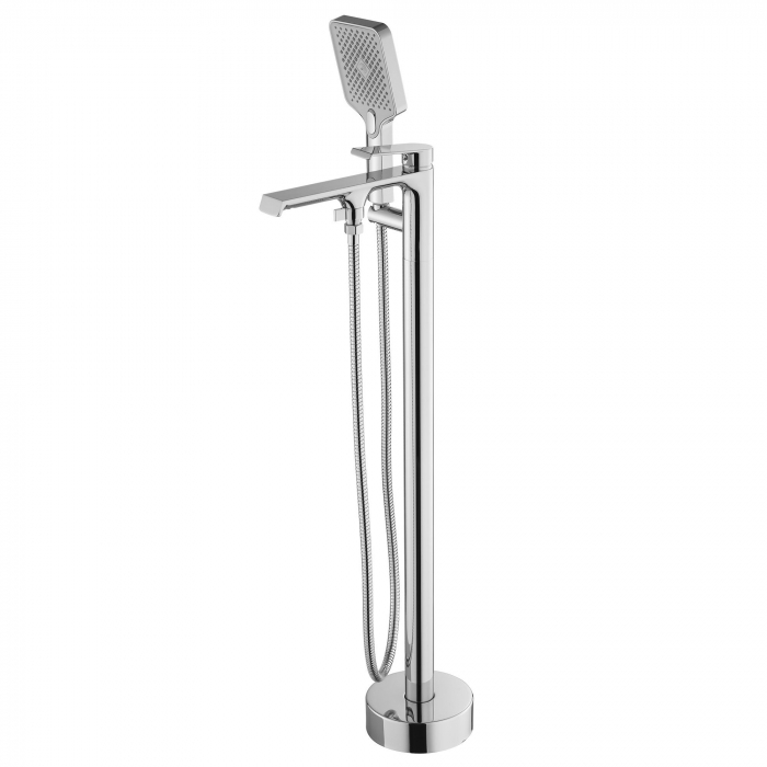 Baterie cadă freestanding Rea Hass, crom lucios [4]