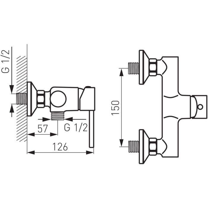 Baterie dus, auriu lucios, FDesign Flusso [2]