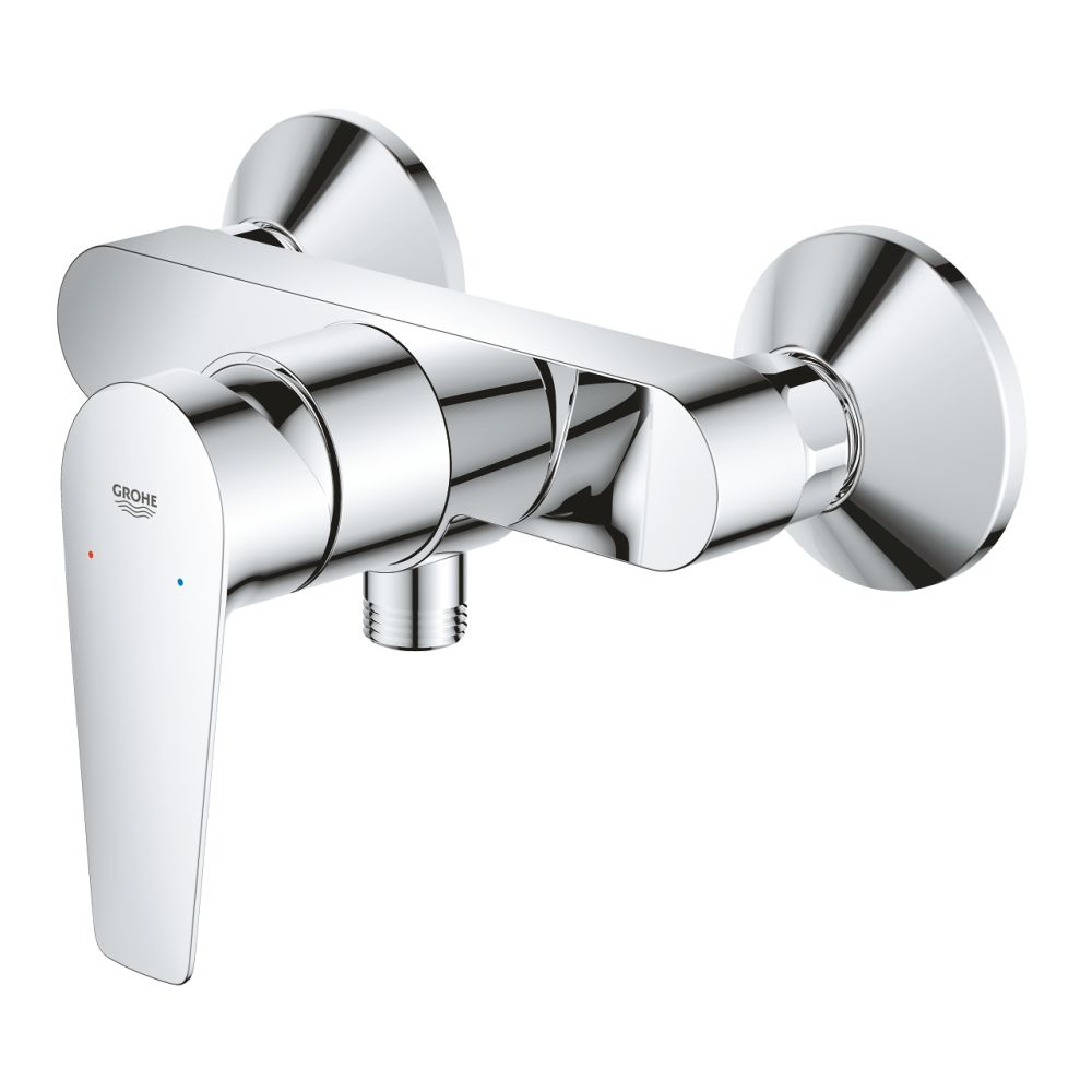 Baterie dus culoare crom Grohe BauEdge New [4]