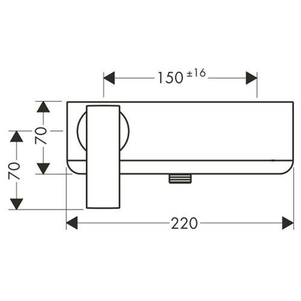 Baterie dus crom Hansgrohe Axor Citterio [3]