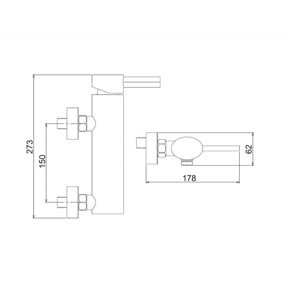 Baterie dus culoare crom Ferro Nobless Oval [2]