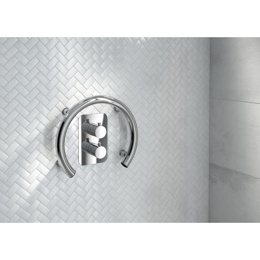 Baterie dus Deante Box Round incastrata pentru corp ingropat, crom lucios [2]