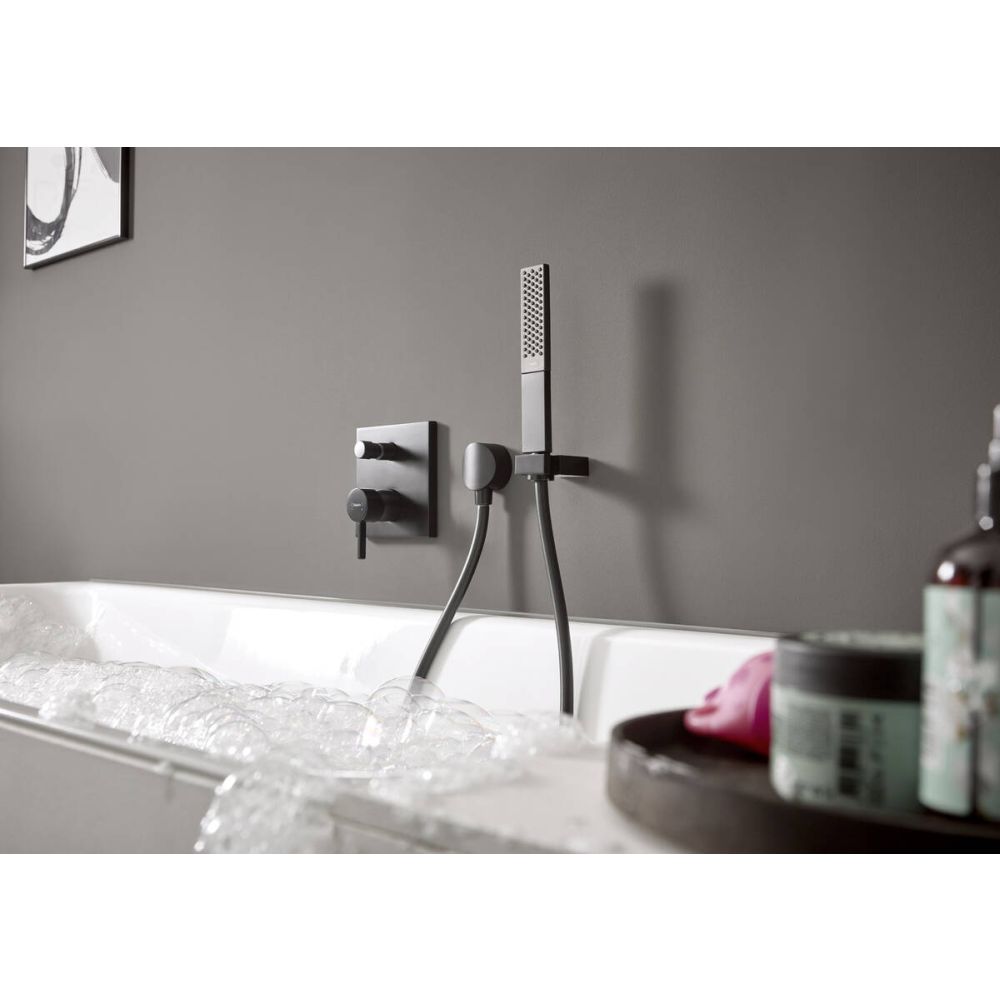 Baterie dus Hansgrohe Finoris incastrata pentru corp ingropat, negru mat 76415670 [2]